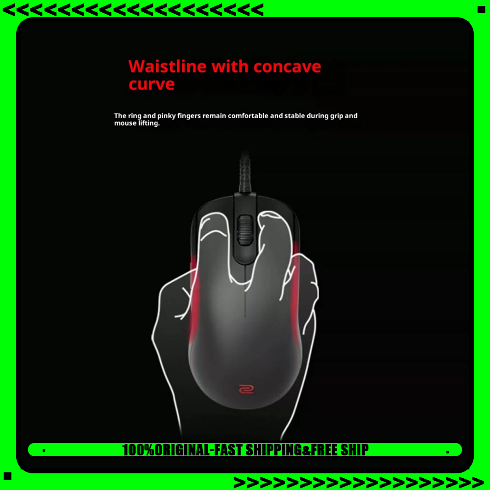 Esports Gaming Gear - ZOWIE GEAR S-C ซีรีส์เมาส์อีสปอร์ตแบบมีสายเมาส์แบบสมมาตร 3200DPI น้ำหนักเบาสำหรับเล่นเกมพีซีเมาส์สำนักงาน