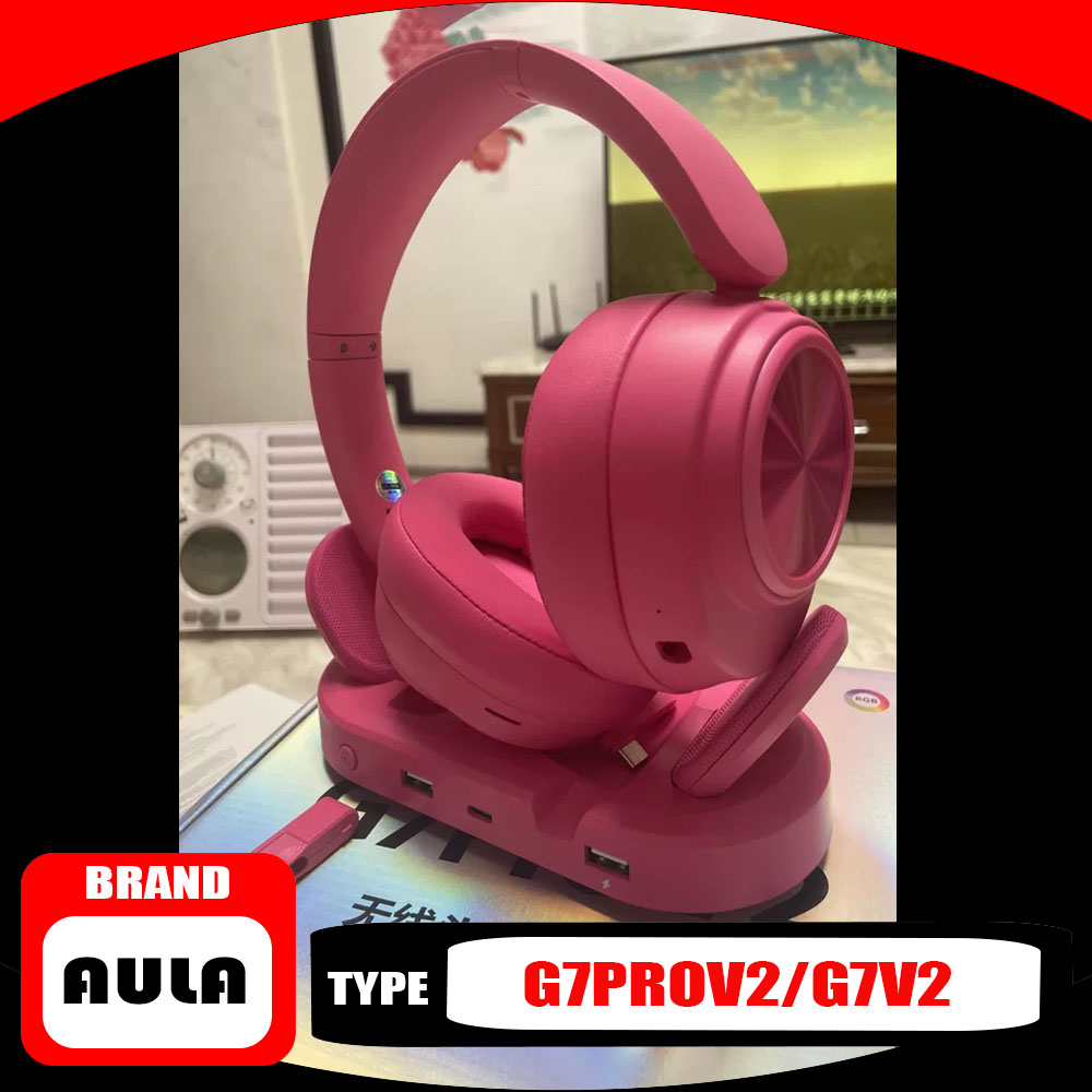 Video Gaming & Esports Usd Acc - หูฟังแบบครอบหู AULA G7 Pro V2 เชื่อมต่อได้