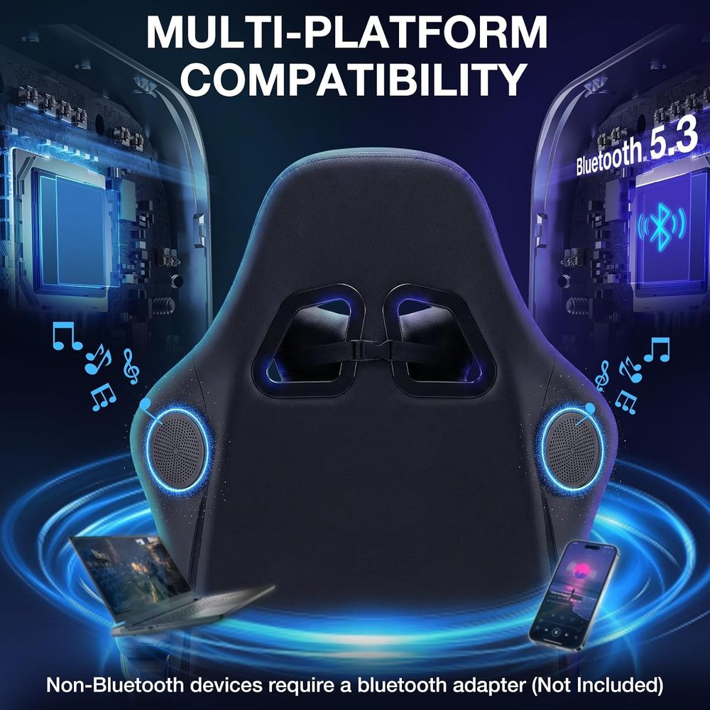 เก้าอี้เกมมิ่ง RGB พร้อมลำโพงบ - Video Gaming & Esports Usd Acc บทวิจารณ์และราคา