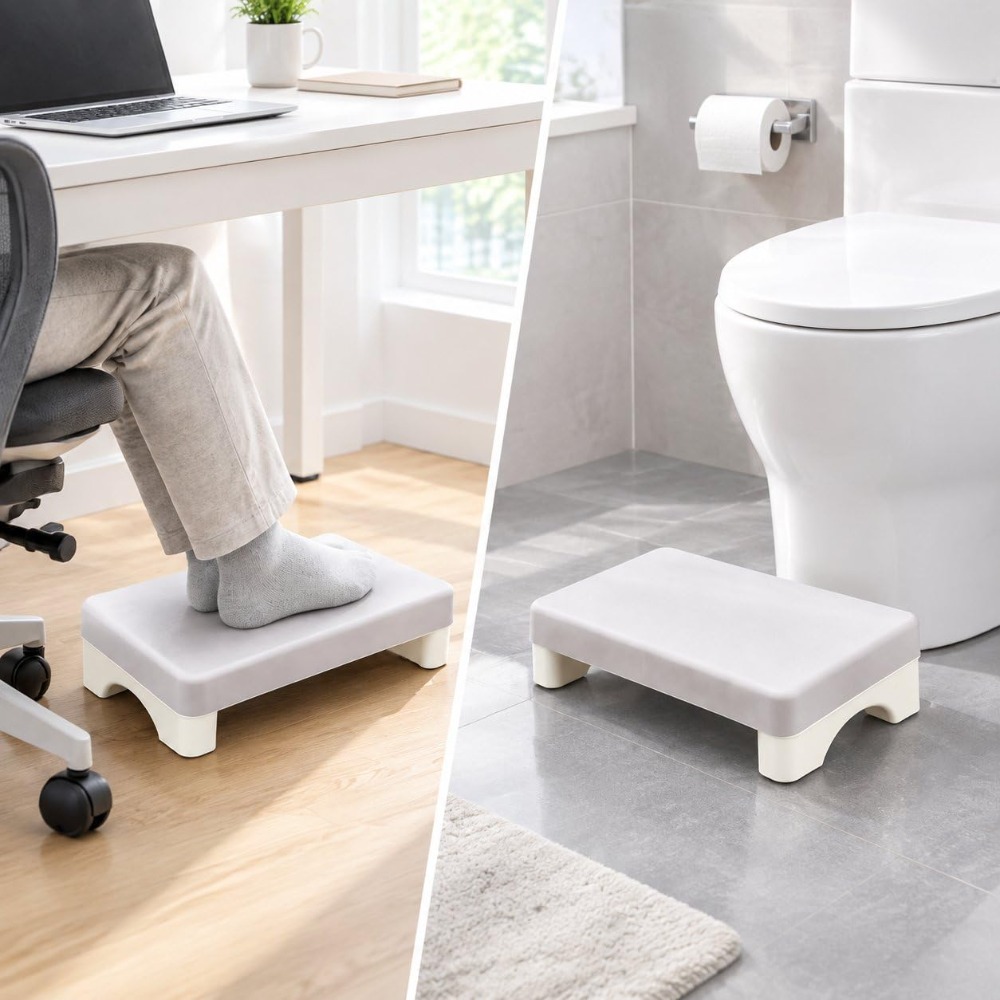 ที่พักเท้า PP ออกแบบตามหลักสรี - Footrest Under Desk บทวิจารณ์และราคา
